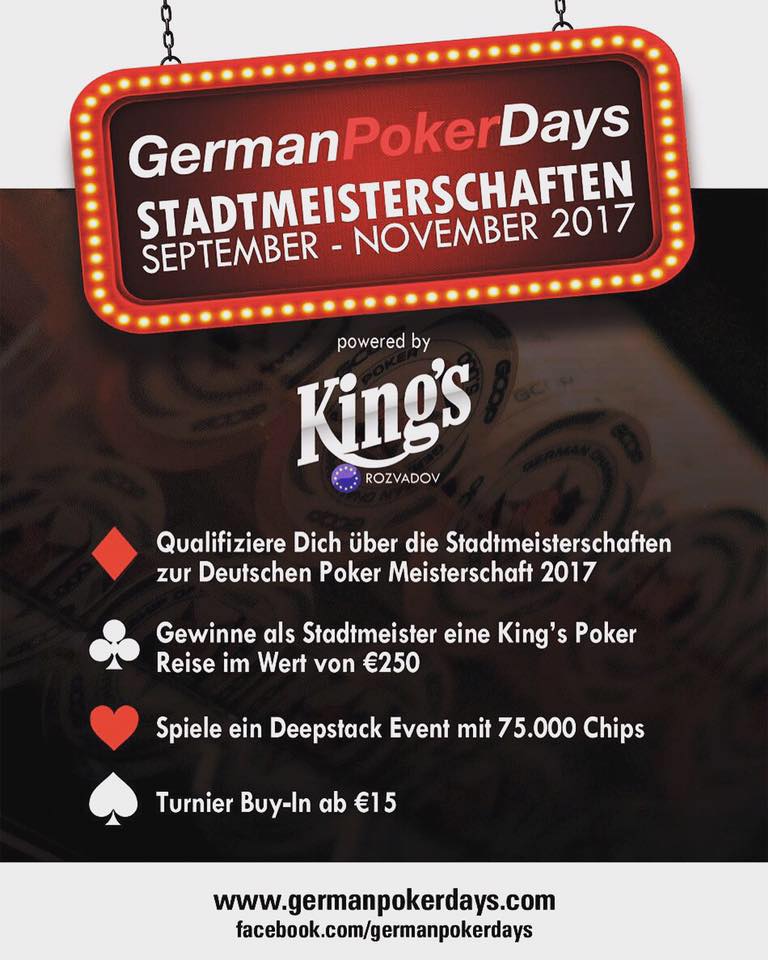 Dezember, Deutsche Poker Meisterschaft powered by German Poker Days