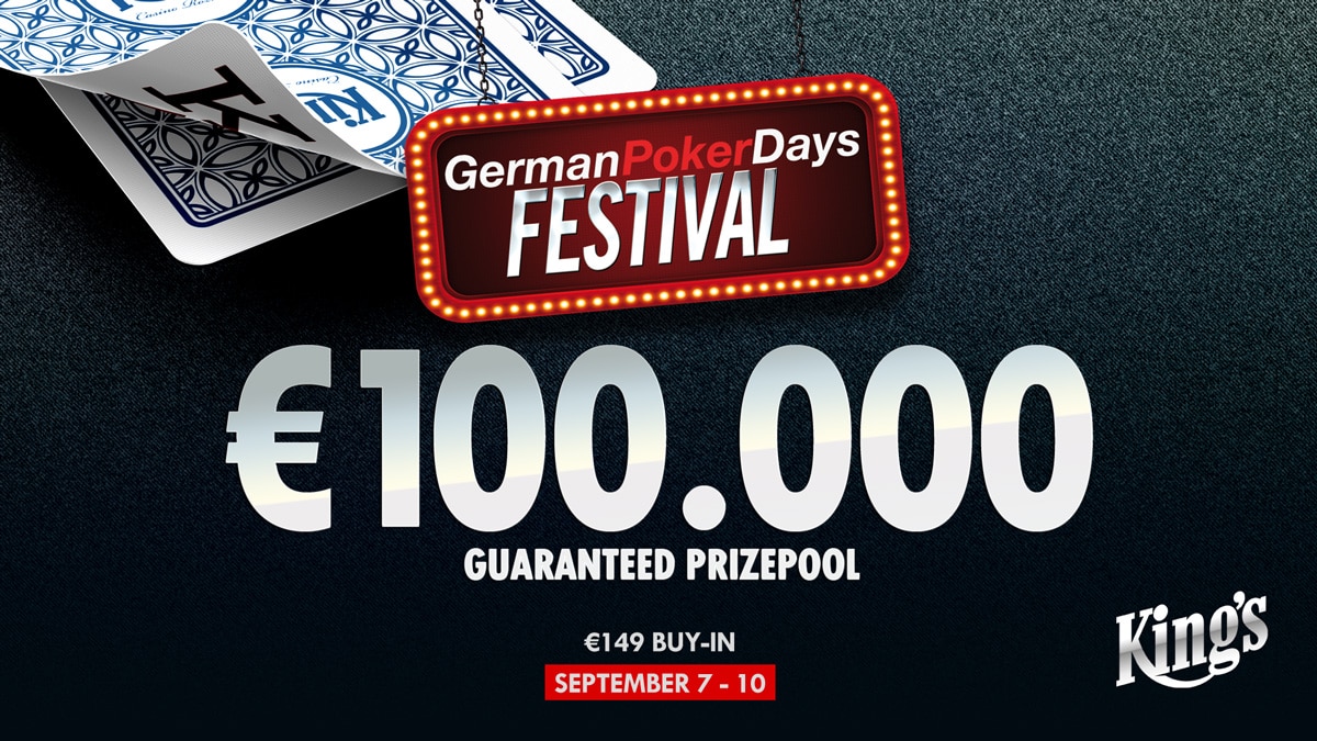 September, German Poker Days Festival King’s Casino – Poker Reise