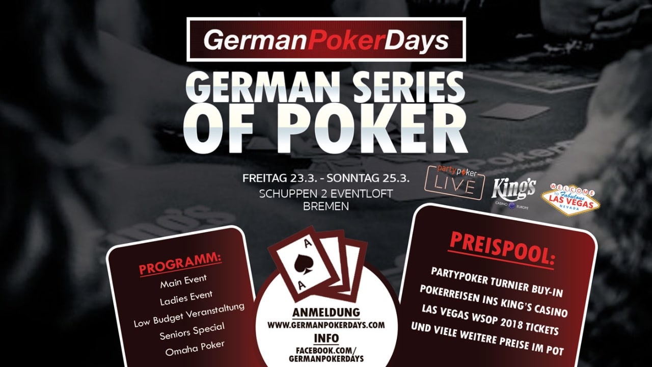 März, GPD German Series of Poker Münster – NEU!