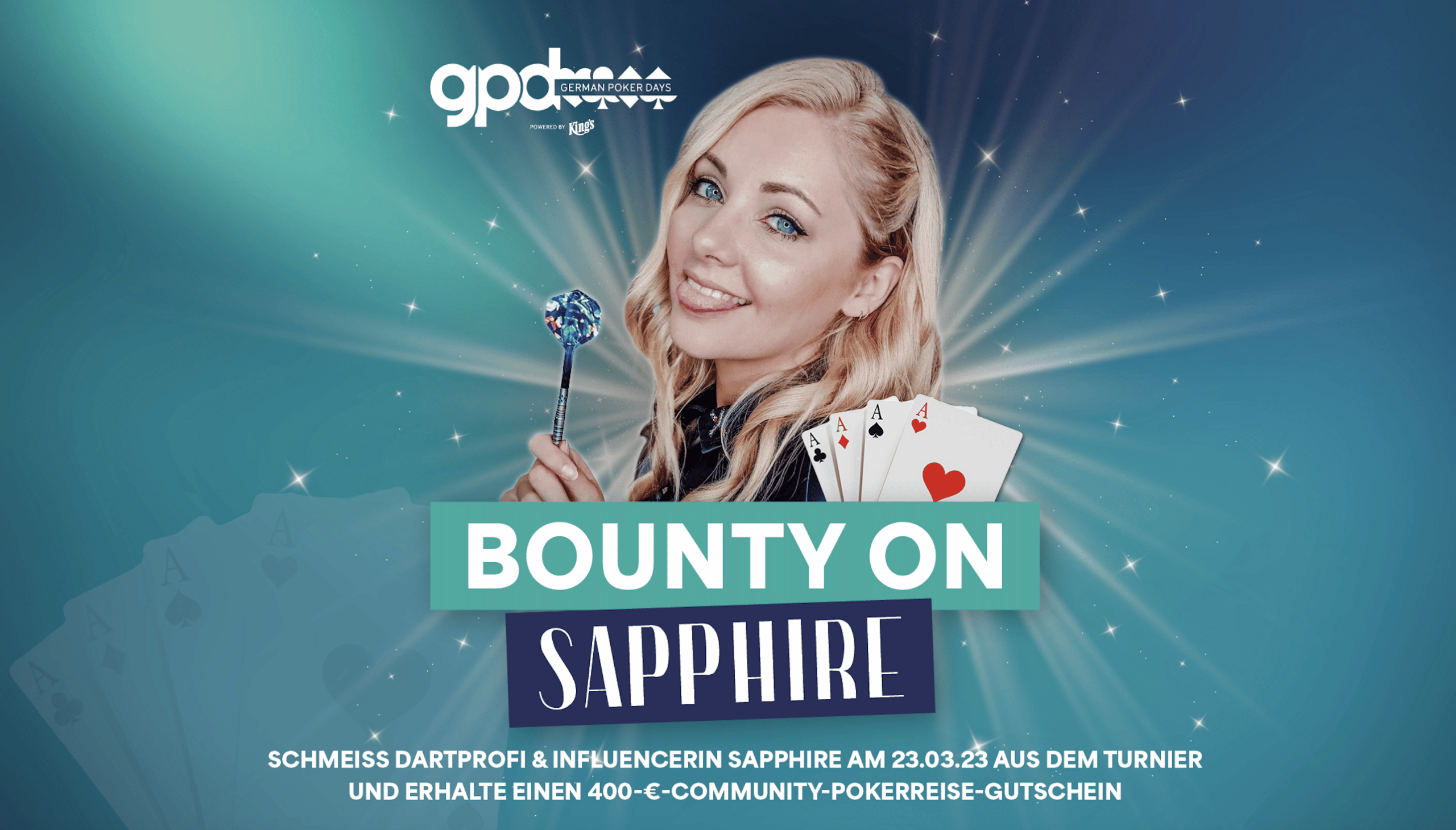 Bounty on Sapphire – das Poker-Special mit Dartprofi Sarah Milkowski