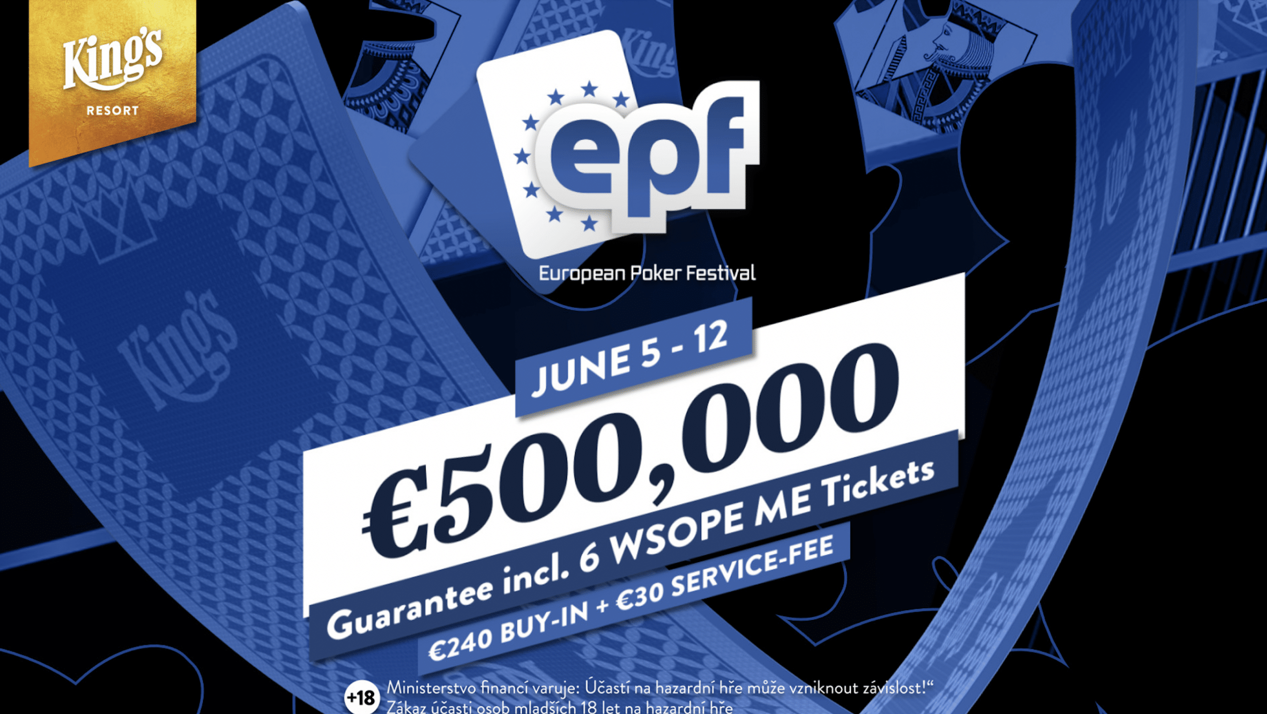 European Poker Festival Juni 2023 – 500.000€ Preispool garantiert (Poker-Reise)